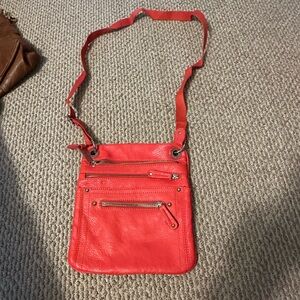 Bright coral purse, like new